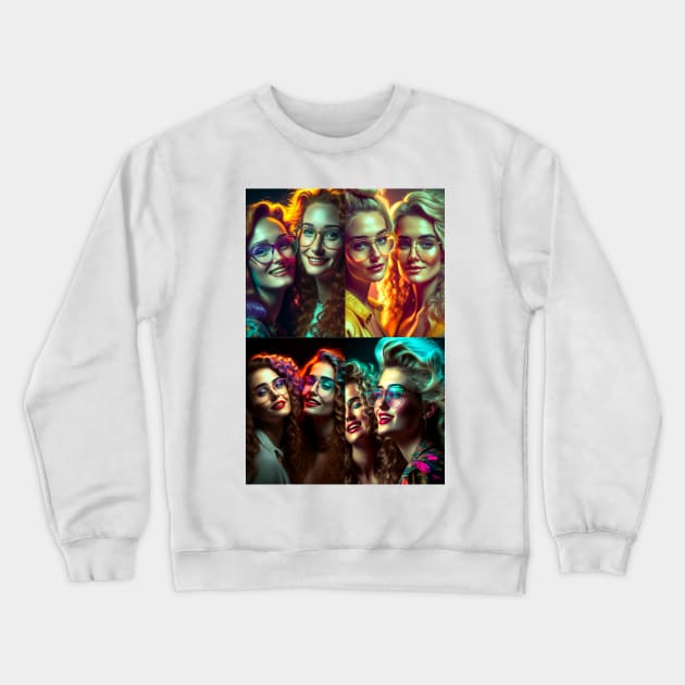 80's Fashion And Fun Crewneck Sweatshirt by DM